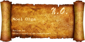 Noel Olga névjegykártya